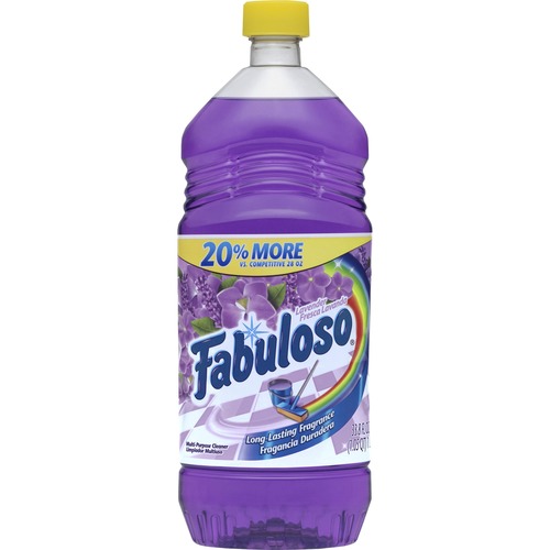 Fabuloso All Purpose Cleaner - Concentrate - 33.8 fl oz (1.1 quart) - Lavender Scent - 12 / Carton - Long Lasting, Durable - Lavender