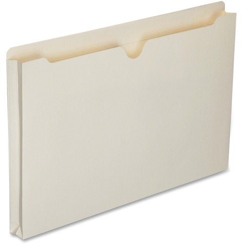 SKILCRAFT Straight Tab Cut Legal Recycled File Jacket - 8 1/2" x 14" - 1" Expansion - 11 pt. - 2 Plys - Manila - 100% Recycled - 50 / Box