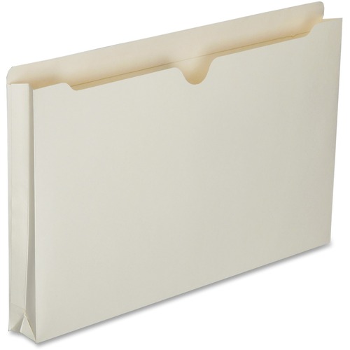 SKILCRAFT Straight Tab Cut Legal Recycled File Jacket - 8 1/2" x 14" - 1 1/2" Expansion - 11 pt. - 2 Plys - Manila - 100% Recycled - 50 / Box
