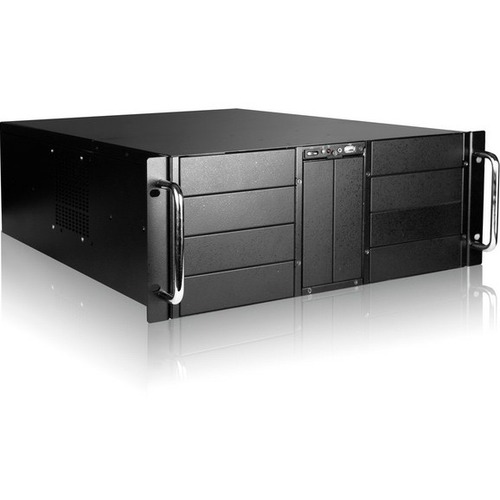 iStarUSA 4U 10-Bay Stylish Storage Server Rackmount with 500W Redundant Power Supply - Rack-mountable - Black - Zinc-coated Steel - 4U - 10 x Bay - 2 x 4.72" x Fan(s) Installed - 500 W - Power Supply Installed - ATX, Micro ATX, EATX Motherboard Supported 
