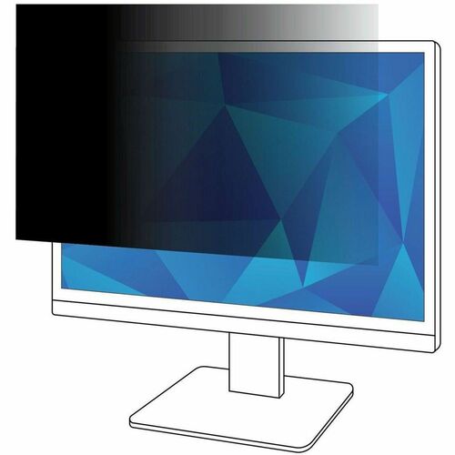 3M™ Privacy Filter for 22in Monitor, 16:10, PF220W1B - For 22" Widescreen LCD Monitor - 16:10 - Scratch Resistant, Fingerprint Resistant, Dust Resistant - Anti-glare