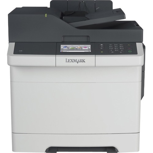 Lexmark CX417de Laser Multifunction Printer - Color - Copier/Fax/Printer/Scanner - 32 ppm Mono/32 ppm Color Print - 2400 x 600 dpi Print - Automatic Duplex Print - Upto 75000 Pages Monthly - 251 sheets Input - Color Flatbed Scanner - 1200 dpi Optical Scan