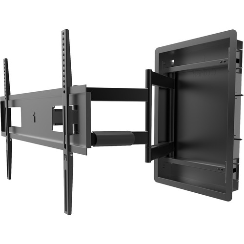 Kanto R500 Wall Mount for TV - Black - 1 Display(s) Supported - 80" Screen Support - 135 lb Load Capacity - 600 x 400, 100 x 100 - Steel - 1