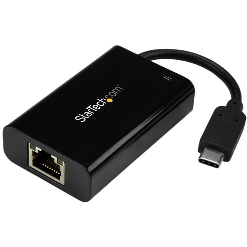 StarTech.com USB C to Gigabit Ethernet Adapter/Converter w/PD 2.0 - 1Gbps USB 3.1 Type C to RJ45/LAN Network w/Power Delivery Pass Through - USB C to Gigabit Ethernet Adapter to connect to a wired LAN w/RJ45 from USB Type-C/Thunderbolt 3 device - USB C Ne