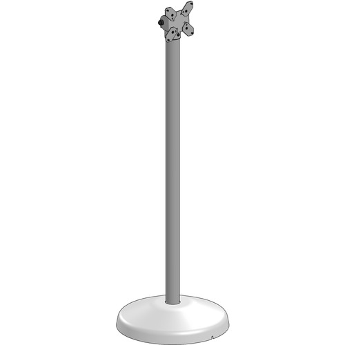 SpacePole Floor Stand, 1000mm with Topmount & Vesa - Floor - Black