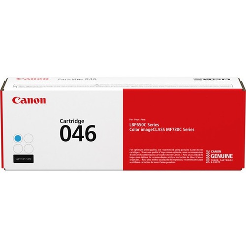 Canon 046 Toner Cartridge - Cyan - Laser - Standard Yield - 1 Each - Laser Toner Cartridges - CNM1249C001