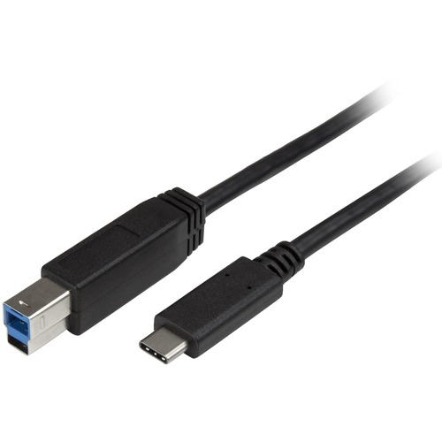 StarTech.com 2m 6 ft USB C to USB B Printer Cable - M/M - USB 3.0 - USB B Cable - USB C to USB B Cable - USB Type C to Type B Cable - Connect USB 3.0 USB-B devices to your USB-C or Thunderbolt 3 computer - 6ft USB C to USB B Printer Cable - 6 ft USB B Cab - USB Cables - STCUSB315CB2M