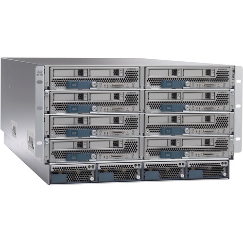 Cisco UCS 5108 Blade Server Chassis - Rack-mountable - 6U - 8 x Fan(s) Installed - 4 x 2500 W - Power Supply Installed - 2x Slot(s)
