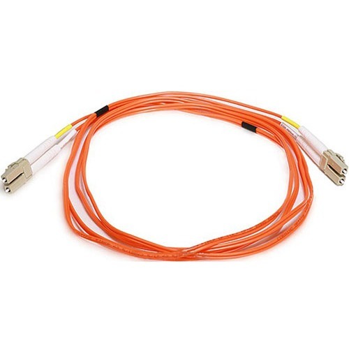 Monoprice Fiber Optic Duplex Network Cable - 6.6 ft Fiber Optic Network Cable for Network Device - First End: 2 x LC Network - Male - Second End: 2 x LC Network - Male - 62.5/125 µm - Orange
