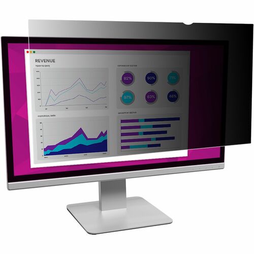 3M™ High Clarity Privacy Filter for 21.5in Monitor, 16:9, HC215W9B - For 21.5" Widescreen LCD Monitor - 16:9 - Scratch Resistant, Dust Resistant