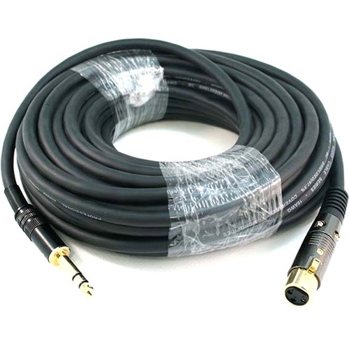 Monoprice 50ft Premier Series XLR Female to 1/4inch TRS Male 16AWG Cable (Gold Plated) - 50 ft 6.35mm/XLR Audio Cable for Audio Device - First End: 1 x XLR Audio - Female - Second End: 1 x 6.35mm Audio - Male - Shielding - Gold Plated Connector - 16 AWG