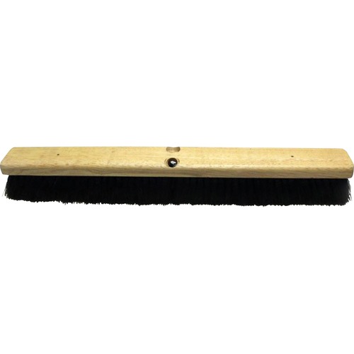 Genuine Joe Hardwood Block Broomhead - 2.75" Tampico Fiber Bristle - 24" Overall Length - 1 Each