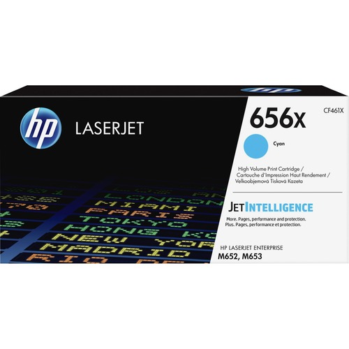 HP 656X (CF461X) Toner Cartridge - Cyan - Laser - High Yield - 22000 Pages - 1 Each