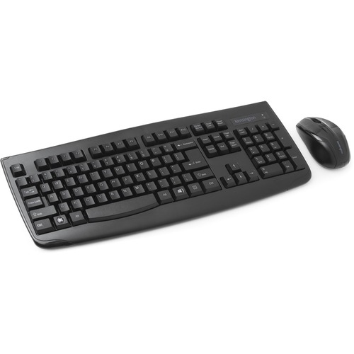 Kensington Keyboard for Life Wireless Desktop Set - USB Wireless RF 2.40 GHz Keyboard - Black - USB Wireless RF Mouse - Optical - 1200 dpi - 2 Button - Scroll Wheel - QWERTY - Black - Symmetrical - AA, AAA - Compatible with PC, Mac