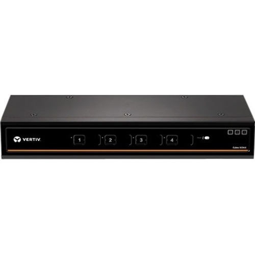 Vertiv Cybex SC900 Secure Desktop KVM| 4 Port Dual-Head | DVI-I DP DPP |TAA - 4K UHD | NIAP PP 3.0 Compliant | Audio/USB | Secure Isolated Channels | 3-Year Full Coverage Factory Warranty - Optional Extended Warranty Available