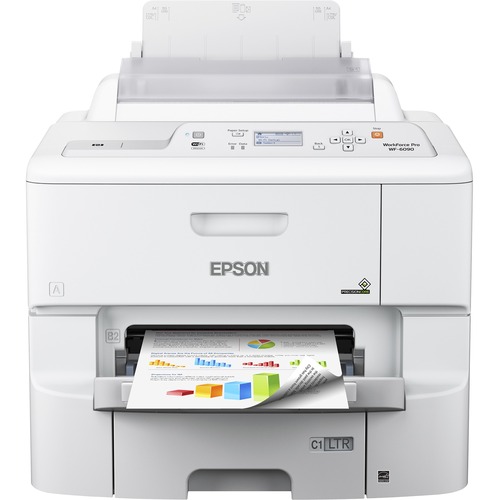 Epson WorkForce Pro WF-6090 Desktop Inkjet Printer - Color - 34 ppm Mono / 34 ppm Color - 4800 x 1200 dpi Print - Automatic Duplex Print - 580 Sheets Input - Ethernet - Wireless LAN - 75000 Pages Duty Cycle - Plain Paper Print - USB