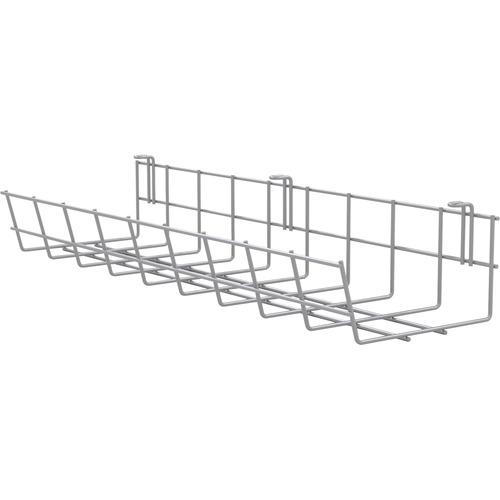 Mayline Wire Management Basket 24" - Cable Basket - Silver - Steel - 1 Pack