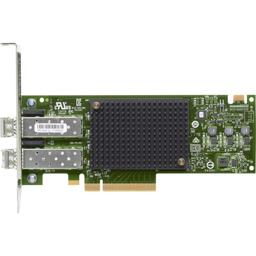 HPE StoreFabric SN1600E 32Gb Dual Port FC HBA - PCI Express 3.0 x8 - 32 Gbit/s - 2 x Total Fibre Channel Port(s) - SFP+ - Plug-in Card