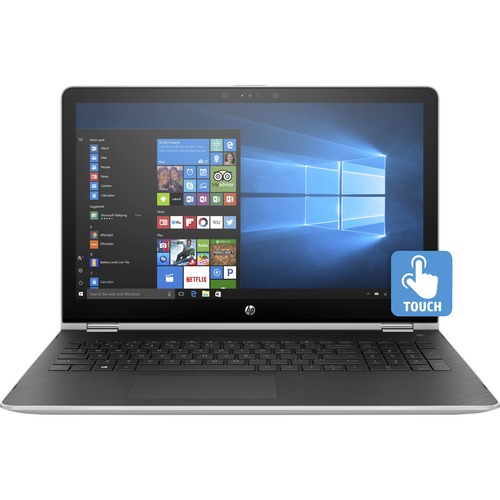 HP Pavilion x360 15-br000 15-br075nr 15.6" Touchscreen Convertible 2 in 1 Notebook - Intel Core i3 7th Gen i3-7100U - 8 GB - 1 TB HDD - 1920 x 1080 - Windows 10 Home - Intel HD Graphics 620 with 4.07 GB - In-plane Switching (IPS) Technology - Front Camera