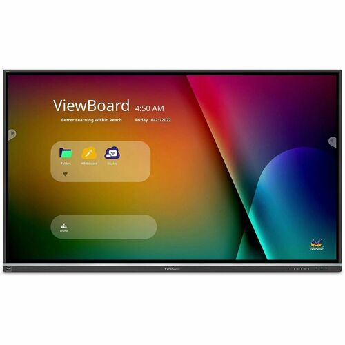 ViewSonic ViewBoard IFP7550 Collaboration Display - 75" LCD - ARM Cortex A53 1.20 GHz - 2 GB - Infrared (IrDA) - Touchscreen - 16:9 Aspect Ratio - 3840 x 2160 - LED - 350 Nit - 1,200:1 Contrast Ratio - 2160p - USB - HDMI - VGA - Android 5.1 Lollipop