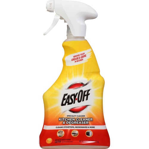 Easy-Off Specialty Kitchen Degreaser - Spray - 16 fl oz (0.5 quart) - Lemon Scent - 1 Each - Clear