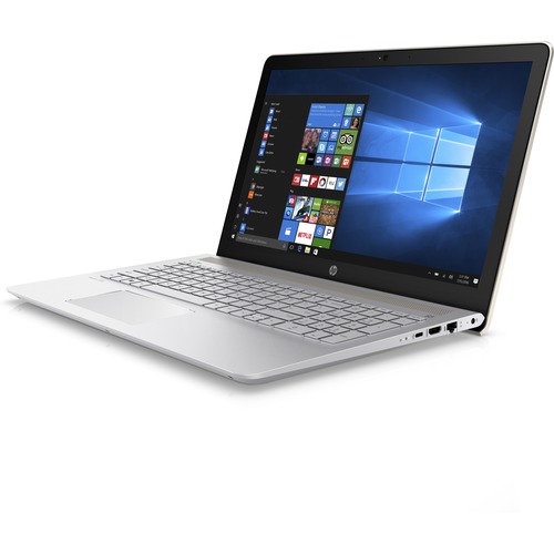 HP Pavilion 15-cc500 15-cc564nr 15.6" Touchscreen Notebook - Intel Core i3 7th Gen i3-7100U - 8 GB - Silk Gold, Natural Silver - 1366 x 768 - Windows 10 Home - Intel HD Graphics 620 with 4.07 GB - Front Camera/Webcam - 9 Hours Battery Run Time - IEEE 802.