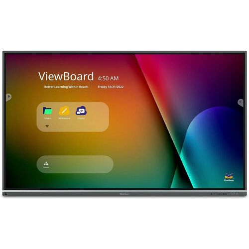 ViewSonic ViewBoard IFP8650 Collaboration Display - 86" LCD - ARM Cortex A53 1.20 GHz - 2 GB - Infrared (IrDA) - Touchscreen - 16:9 Aspect Ratio - 3840 x 2160 - LED - 350 Nit - 1,200:1 Contrast Ratio - 2160p - USB - HDMI - VGA - Android 5.1 Lollipop