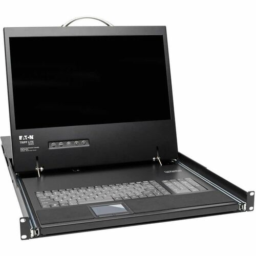 Eaton Tripp Lite Series NetCommander 16-Port Cat5 KVM over IP Switch - 19 in. LCD, 2 Remote + 1 Local User, 1U Rack-Mount, TAA - 3 Computer(s) - 19" LCD - 1366 x 768 - 2 x Network (RJ-45)PS/2 Port - 1 x USB - Keyboard - TouchPad - 120 V AC, 230 V AC Input