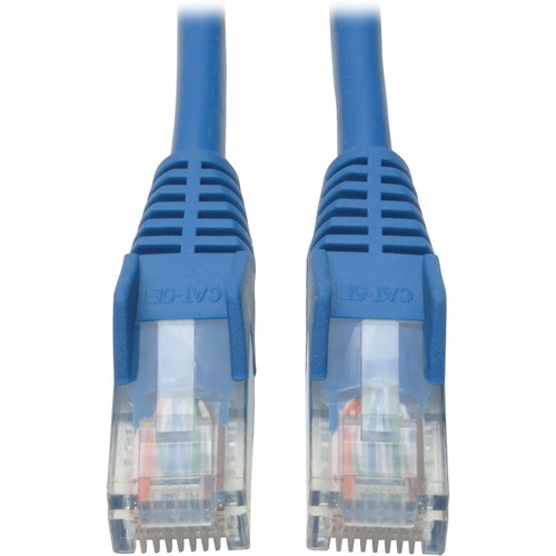 Tripp Lite Cat5e 350 MHz Snagless Molded UTP Patch Cable (RJ45 M/M), Blue, 35 ft. - 35 ft Category 5e Network Cable for Computer, Server, Printer, Photocopier, Router, Blu-ray Player, Switch - First End: 1 x RJ-45 Network - Male - Second End: 1 x RJ-45 Ne
