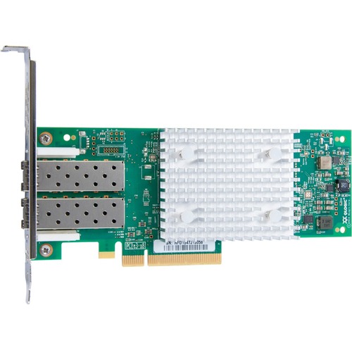 Cisco QLogic QLE2742-CSC Dual-port Gen 6 Fibre Channel Adapter - PCI Express 3.0 x8 - 8 Gbit/s, 16 Gbit/s, 32 Gbit/s - 2 x Total Fibre Channel Port(s) - Plug-in Card
