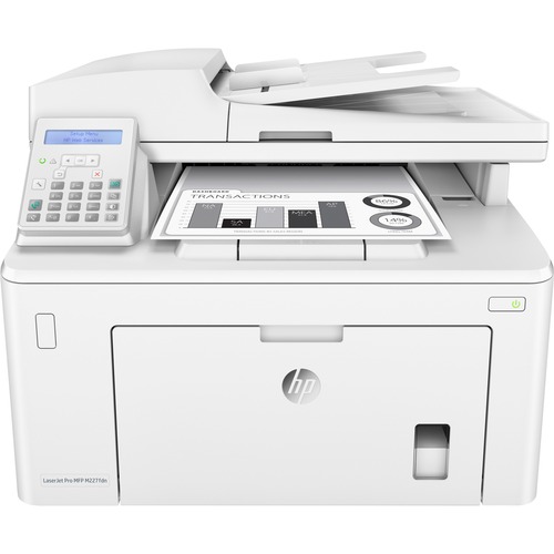 HP LaserJet Pro M227fdn Laser Multifunction Printer - Monochrome - Copier/Fax/Printer/Scanner - 30 ppm Mono Print - 1200 x 1200 dpi Print - Automatic Duplex Print - Up to 30000 Pages Monthly - 250 sheets Input - Color Scanner - 1200 dpi Optical Scan - Mon