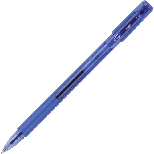 Integra Quick Dry Gel Ink Stick Pen - 0.7 mm Pen Point - Blue Ink - Gel-based - 1 Dozen