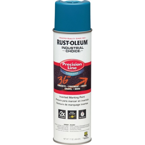 Rust-Oleum Industrial Choice Precision Line Marking Paint - 17 fl oz - 1 Each - Caution Blue