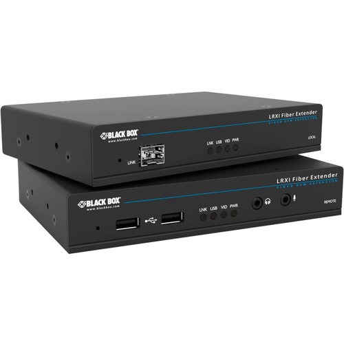 Black Box Wizard Srx Kvm Extender Dual Link Dvi D Usb 2 0 Audio Single Access Catx Acu5520a Redcorp Com Fr