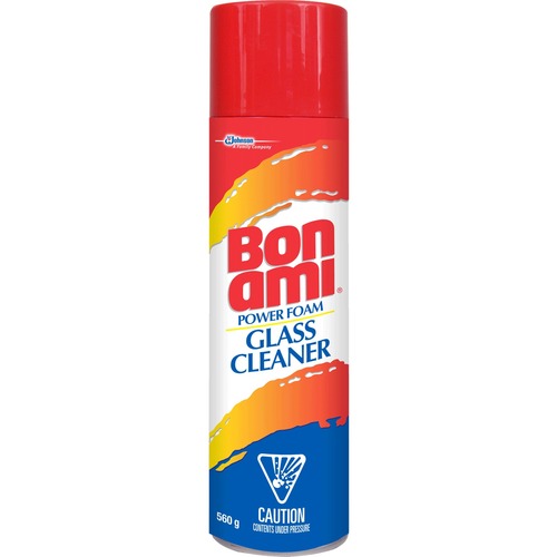 SC Johnson Bon Ami Power Foam Glass Cleaner - Concentrate Foam Spray - 560 g - 1 Each - Assorted