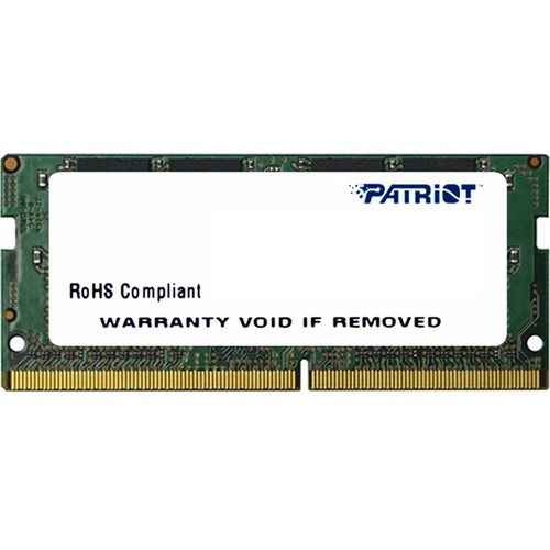 Patriot Memory Signature Line DDR4 16GB 2400MHz SODIMM - 16 GB (1 x 16GB) - DDR4-2400/PC4-19200 DDR4 SDRAM - 2400 MHz - CL17 - 1.20 V - Non-ECC - Unbuffered - 260-pin - SoDIMM - Lifetime Warranty