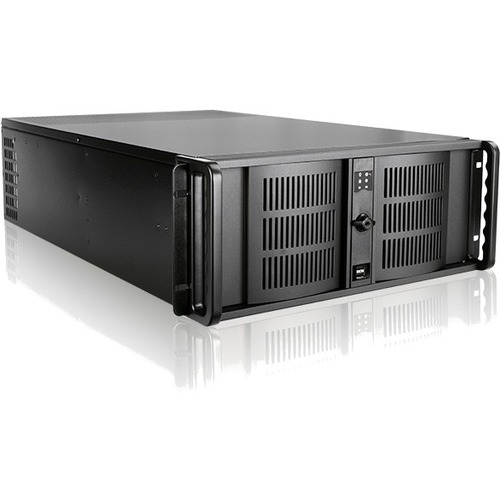 iStarUSA 4U High Performance Rackmount Chassis with 550W Redundant Power Supply - Rack-mountable - Black - Aluminum Alloy, SECC, Zinc-coated Steel - 4U - 9 x Bay - 4 x 3.15" , 4.72" x Fan(s) Installed - 550 W - Power Supply Installed - EATX, ATX, Micro AT