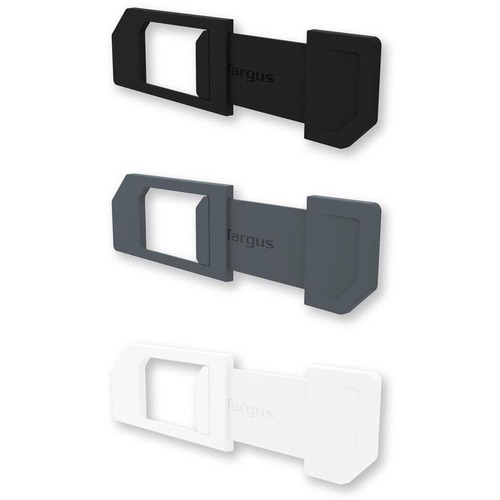 Targus Spy Guard Webcam Cover 3 Pack (Black/ White/ Grey) - 3 Pack - Black, White, Gray - Computer Dust Covers - TRGAWH012BT