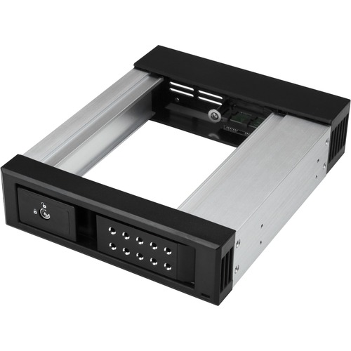 StarTech.com 5.25 to 3.5 Hard Drive Hot Swap Bay - Trayless - Aluminum - For 3.5" SATA/SAS Drives - Front Mount - SAS/ SATA Backplane - Hot-swap drives with ease, using this trayless mobile backplane for desktop PCs or servers - 5.25 to 3.5 Hard Drive Hot