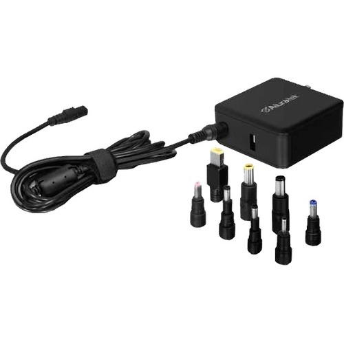 Aluratek Universal Power Adapter for Laptops / Chromebooks / Ultrabooks - 65 W - 120 V AC, 230 V AC Input - 5 V DC/2 A Output