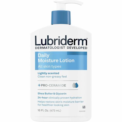 Lubriderm Daily Moisture Lotion - Lotion - 16 fl oz - For Normal, Dry Skin - Moisturising, Non-greasy - 1 Each