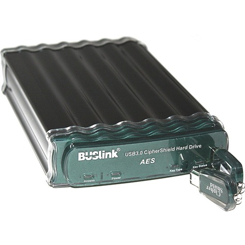Buslink CipherShield CDSE-5T-SU3 5 TB Hard Drive - External - SATA - eSATA, USB 3.0 - 256-bit Encryption Standard