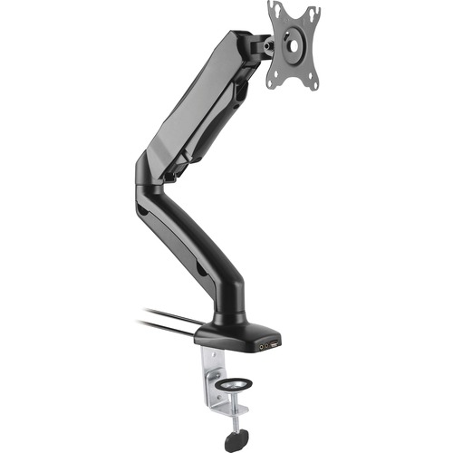 Lorell Active Office Mounting Arm for Monitor - Black - 27" Screen Support - 6.49 kg Load Capacity - 1 Each