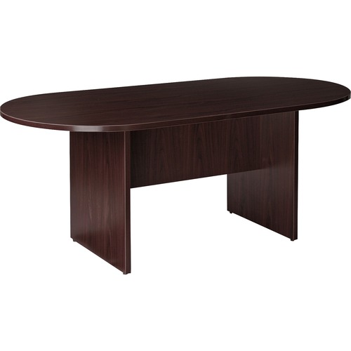 Lorell Prominence 2.0 Racetrack Conference Table - 72" x 36"29" Table, 1" Top, 0.1" Edge - Material: Particleboard, Thermofused Melamine (TFM) - Finish: Espresso - Modesty Panel