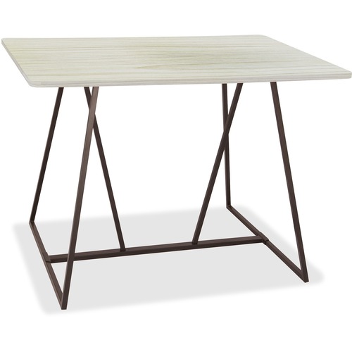 Safco Oasis Standing Height Teaming Table High Pressure Laminate