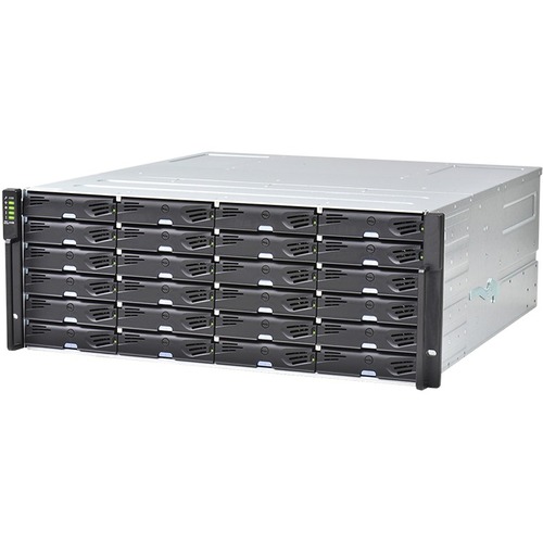 Infortrend EonStor DS 1024 Gen2 SAN/NAS Storage System - 24 x HDD Supported - 24 x SSD Supported - 1 x 12Gb/s SAS Controller - RAID Supported 0, 1, 3, 5, 6, 10, 30, 50, 60 - 24 x Total Bays - 24 x 2.5"/3.5" Bay - Gigabit Ethernet - Network (RJ-45) - iSCSI