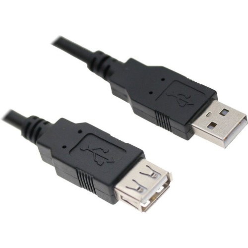 Axiom USB 2.0 Type-A to USB Type-A Extension Cable M/F 10ft - 10 ft USB Data Transfer Cable for Mouse, Keyboard, Hard Drive, Printer, Camera - First End: 1 x USB 2.0 Type A - Female - Second End: 1 x USB 2.0 Type A - Male - 480 Mbit/s - Extension Cable