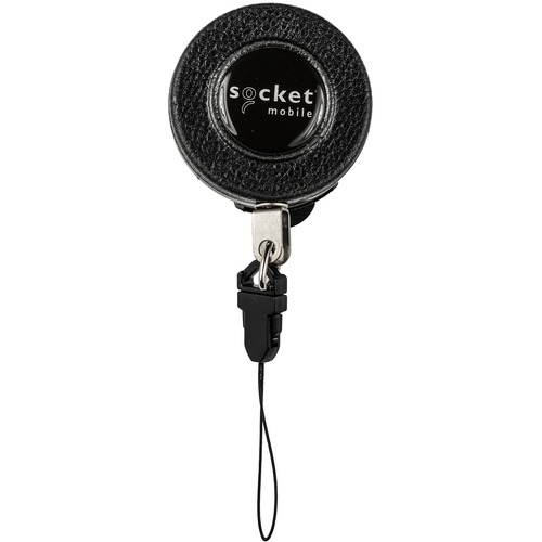 Socket Mobile Durable Retractable Clip for 600/700/800 Series Products - for Barcode Scanner, Belt, Vest, Pocket - Durable, Rotatable, Swivel, Removable, Retractable, Tether - Textured Black - Vinyl