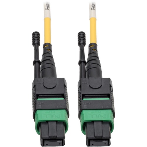 Tripp Lite MTP/MPO (APC) SMF Fiber Patch Cable 12 Fiber QSFP+ 40/100Gbe 1M - Fiber Optic for Network Device, Switch, Hub, Router, Patch Panel - 12.50 GB/s - Patch Cable - 3.28 ft - 1 x MTP/MPO Female Network - 1 x MTP/MPO Female Network - 8.3/125 µm