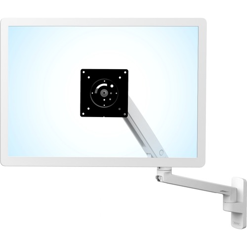 Ergotron Mounting Arm for TV, LCD Monitor - White - 1 Display(s) Supported - 34" Screen Support - 20 lb Load Capacity - 75 x 75, 100 x 100